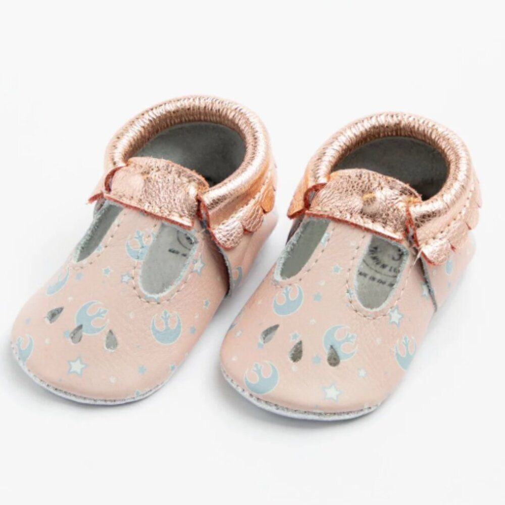 Freshly Picked Star Wars Pink Rose Gold Light Side Mary Jane Size 7